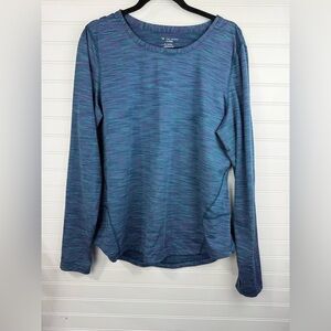 Tek Gear women’s Dry Tech athletic outdoor base layer long sleeve shirt Size XL